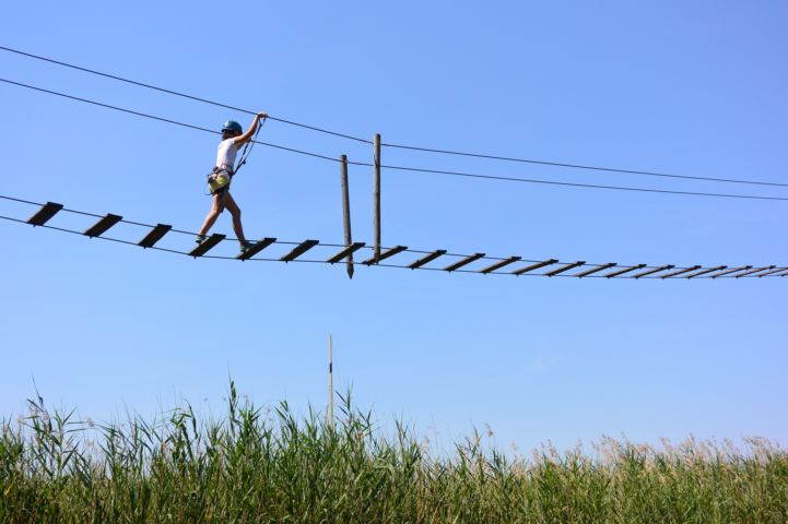 rope track above the beach of Brázay-Kalandpart